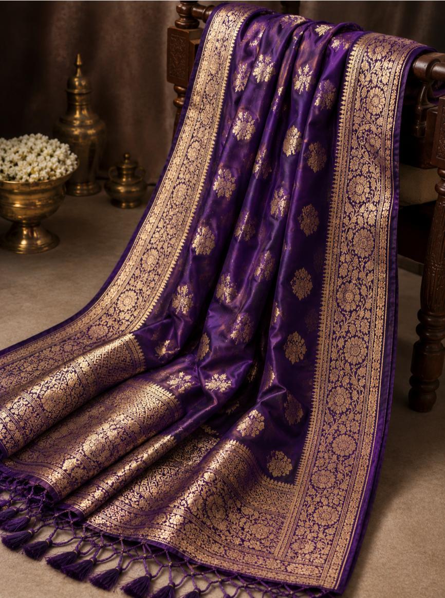 Chanderi Floral Printed Dupatta